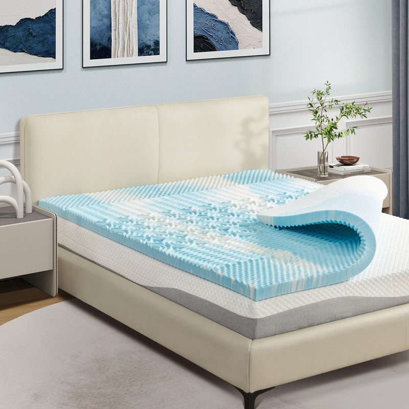 Broadstairs 2 Inch Mattress Topper 5-Zone Memory Foam Mattress Topper, Full
