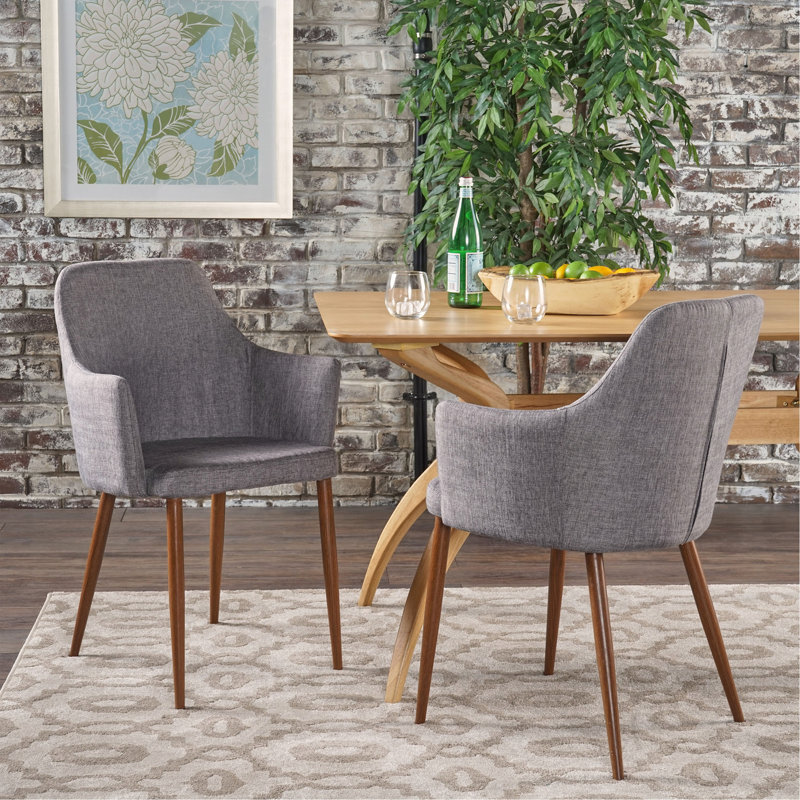 Chaise de salle à manger, Brun, Light Grey