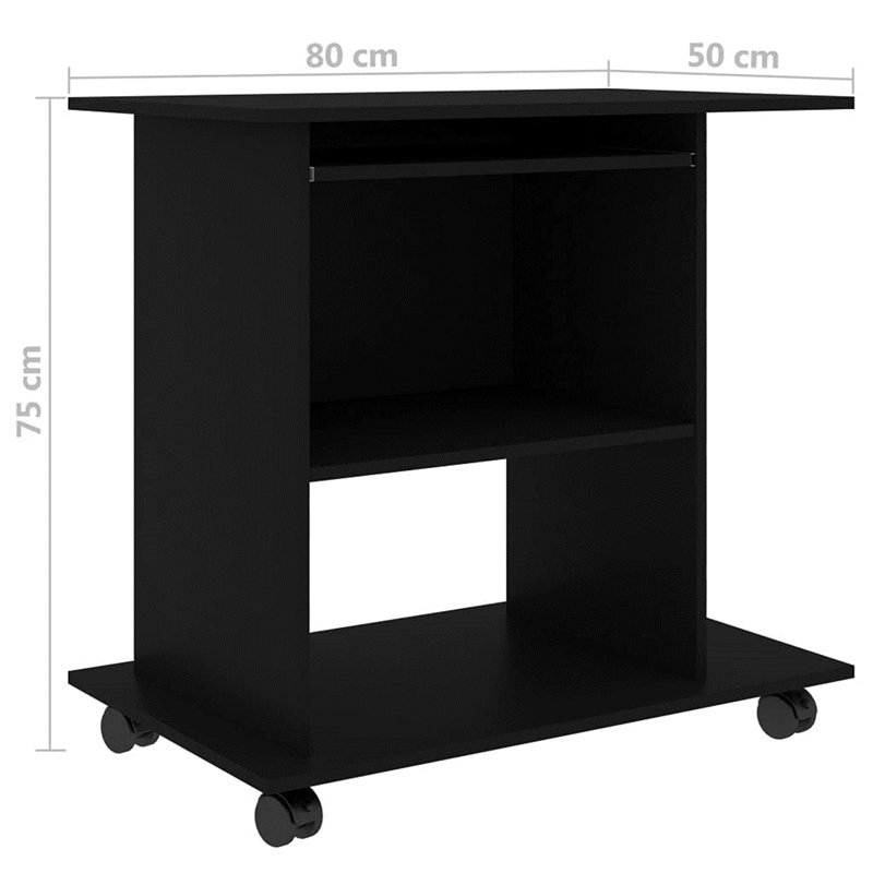 Alianah Computer Desk, Black