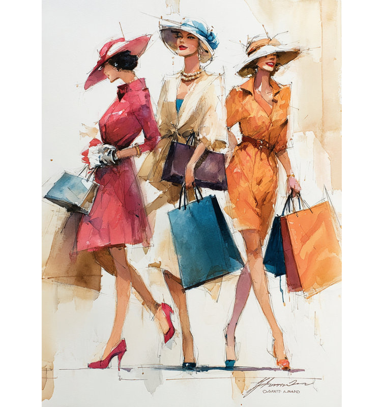 Art mural sur toile City Stroll, H 40 po x l 30 po x P 1,5 po