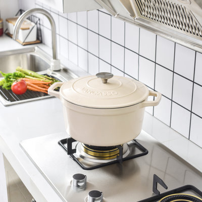 Vancasso Non-Stick Enameled Cast Iron Round Dutch Oven