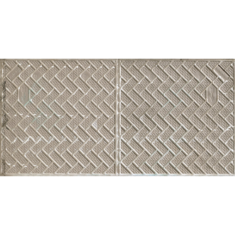 Carreau de sol en porcelaine de type béton 12 "x 24" à aspect béton, Latte