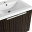 Meuble-lavabo de 24 po avec lavabo en résine, capacité de rangement accrue, armoire à eau de style moderne - extérieur-125885524
