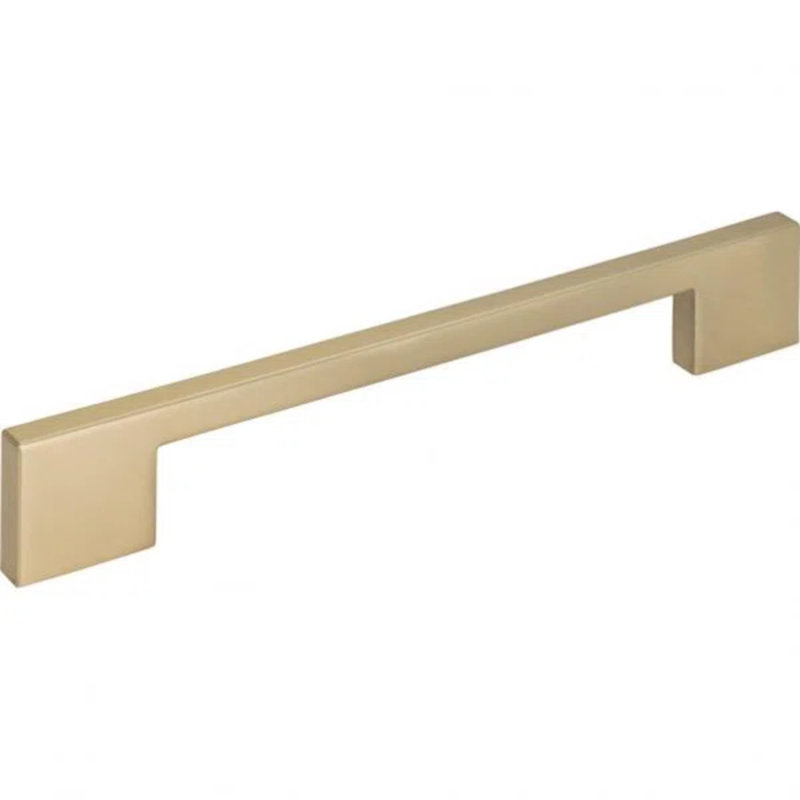 Thin Square Bar pull, Champagne, 5 1/16"