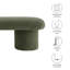 Banc en velours Orla Performance taupe-106273827
