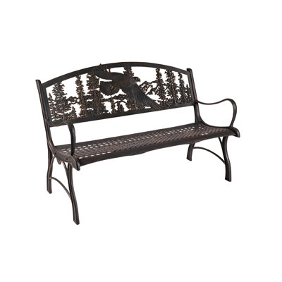 Henninger Eagle Cast Iron Park Bench by Loon Peak