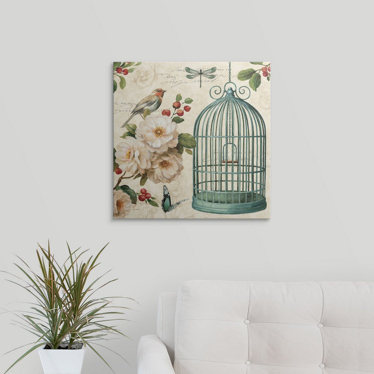Free As A Bird " Free As A Bird I " by Lisa Audit, 20" H x 20" W x 1.5" D, Canvas