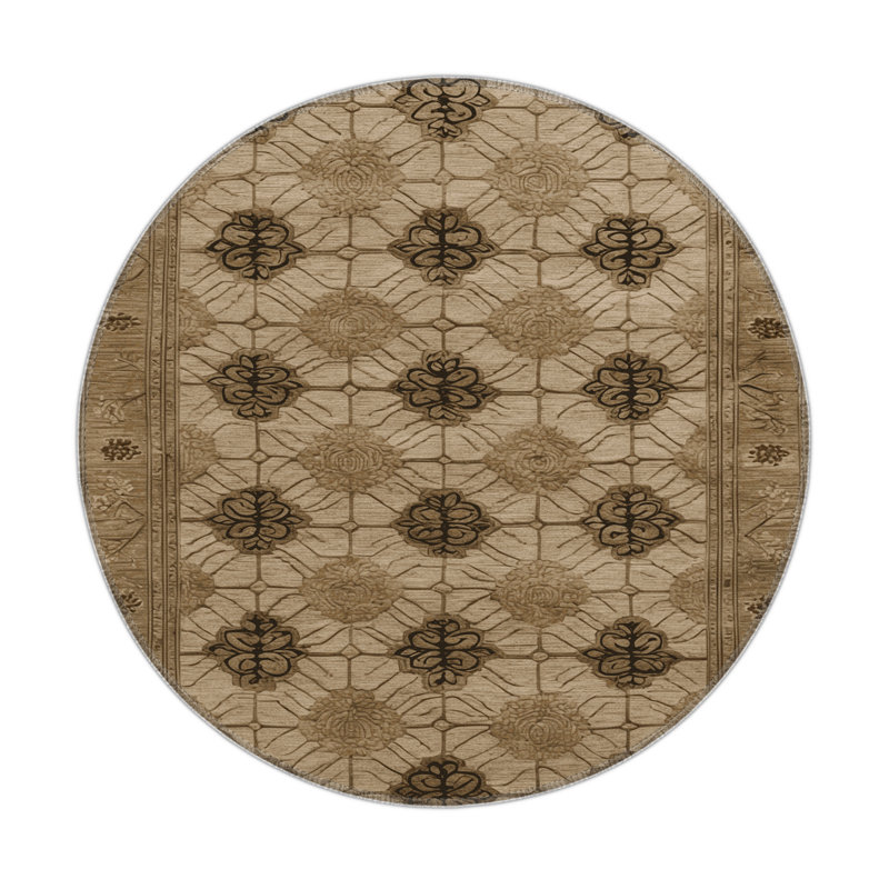 Tapis intérieur et extérieur ArtDeco, Rond 5 pi
