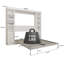 Lits pour grand lit peu encombrants avec rangement latéral, fabrication en MDF, style moderne