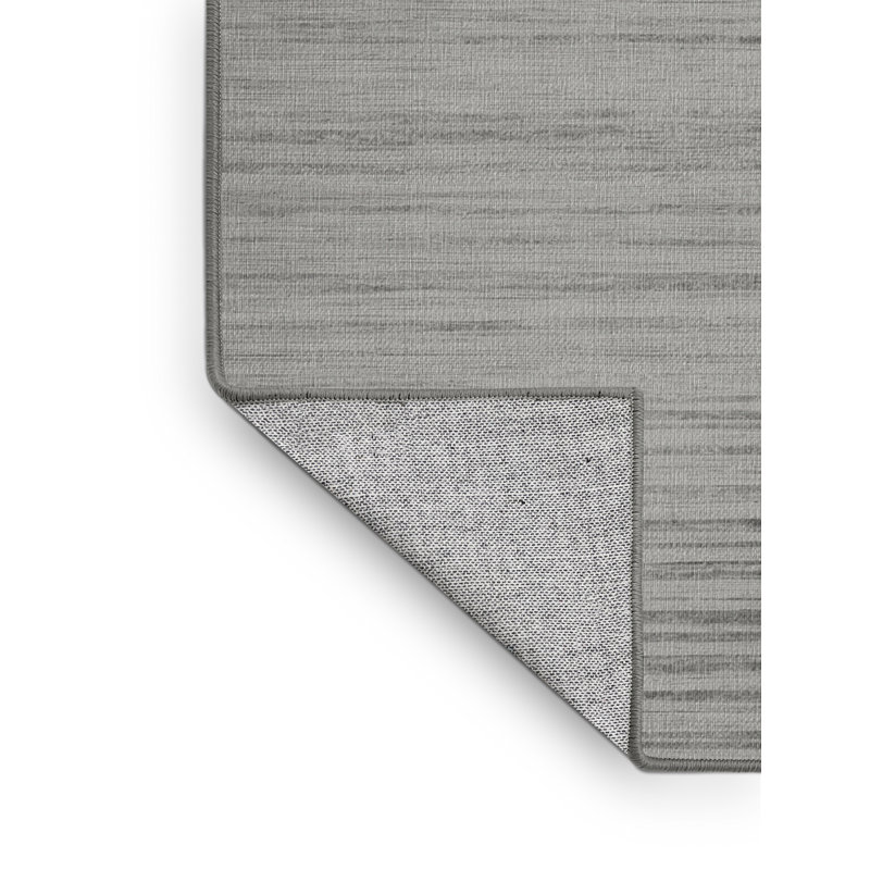 Machine Washable Solid Gray Area Rug, Rectangle 8' x 10'
