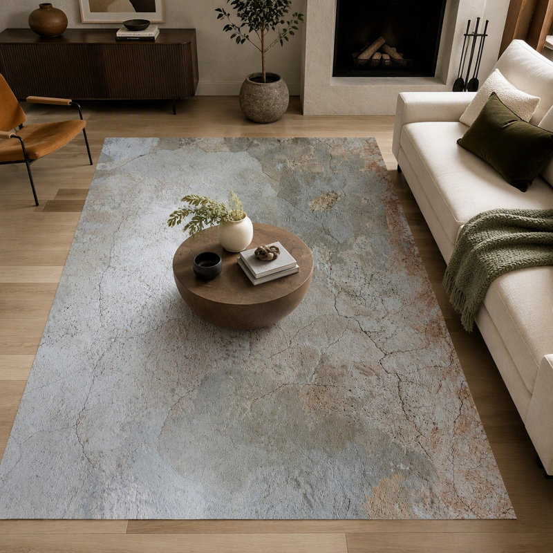 Tapis multicolore de 1,60 m x 2,20 m, durable et élégant pour les intérieurs modernes