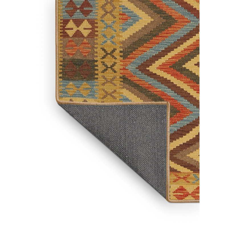 Tapis gris/rouge/crème contemporaine, Rectangle 2 pi x 3 pi