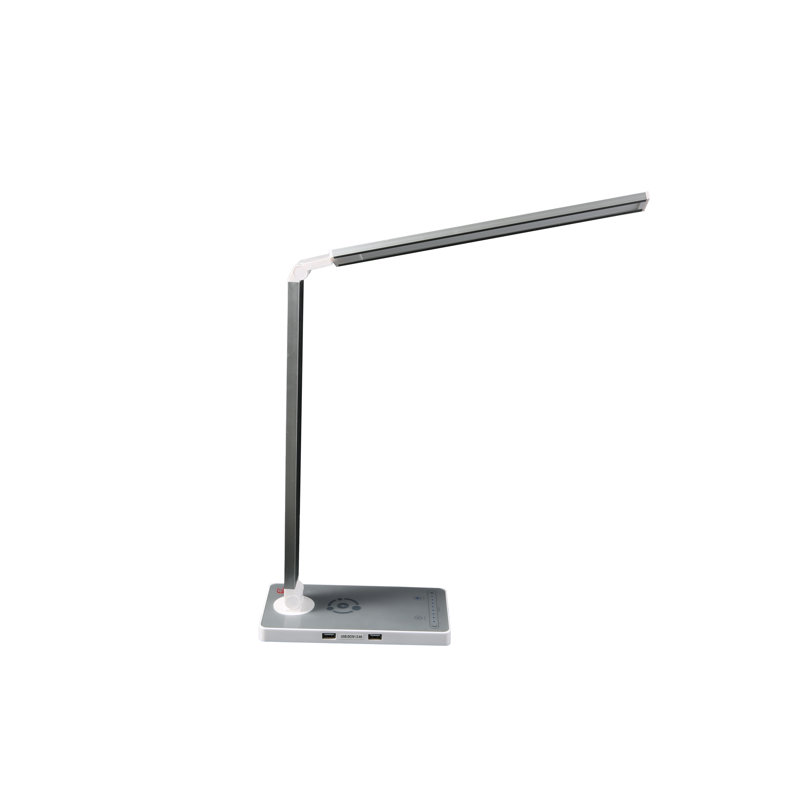 Jobka Adjustable Metal USB Desk Lamp, Gray
