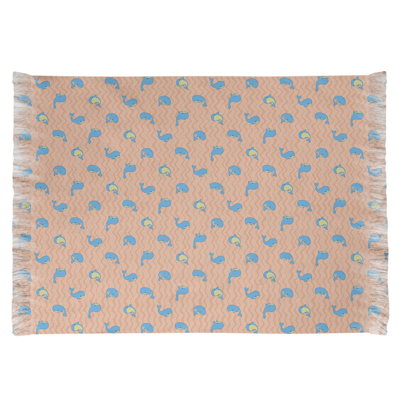 Brun baleines Tapis décoratif, non