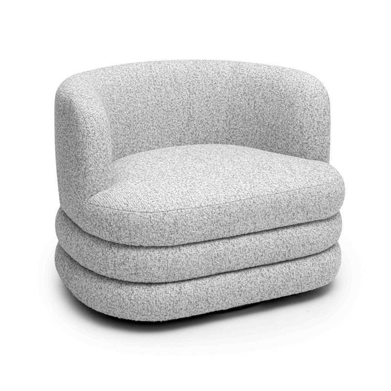  Light Grey Swivel Hotel Lounge Chair