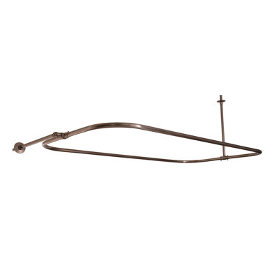 54'' D-Shaped Shower Curtain Rod