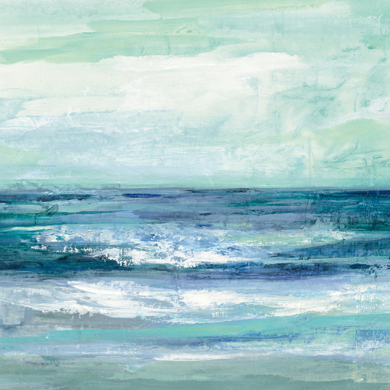 " Tide " by Silvia Vassileva, 12" H x 12" W  , No, Wrapped Canvas