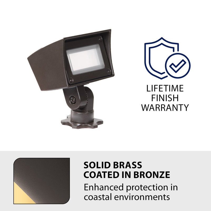 LED Flood Light, Black/Bronze