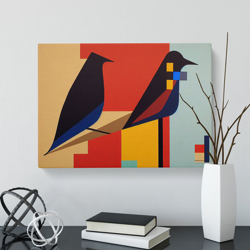 Ingenious Birds - Wrapped Canvas, 35cm H x 50cm W