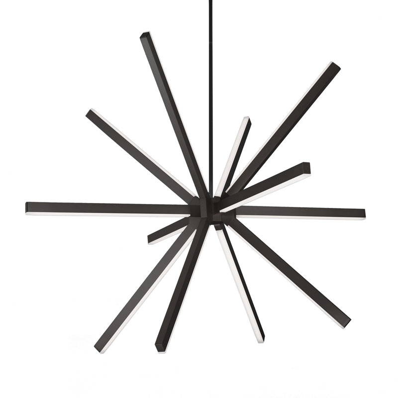 Sirius Minor Black LED Sputnik Chandelier 32.75 in