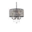 Lustre cylindrique unique à 4 lumières avec accents de cristal Armenio-386605871-386605870-387280257