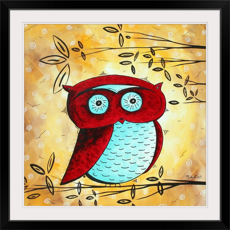 « peekaboo » par megan duncanson, reproduction d’art, H 20" x l 20" x P 1", Cadre noir