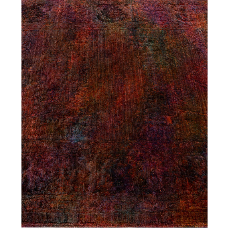Overdyed One-of-a-Kind 3' 0" X 7' 10" Hand Knotted Area Rug
