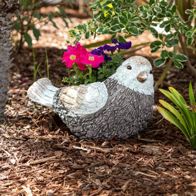 Pot de fleurs statue magnesia oiseau Rieger
