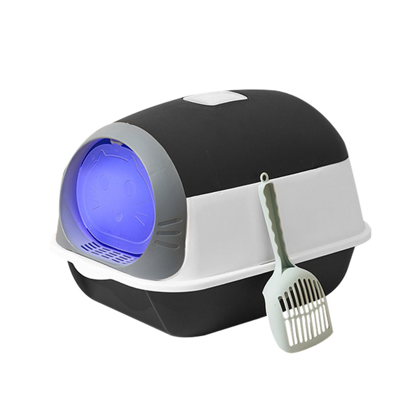 PP Litter Box, Black/White