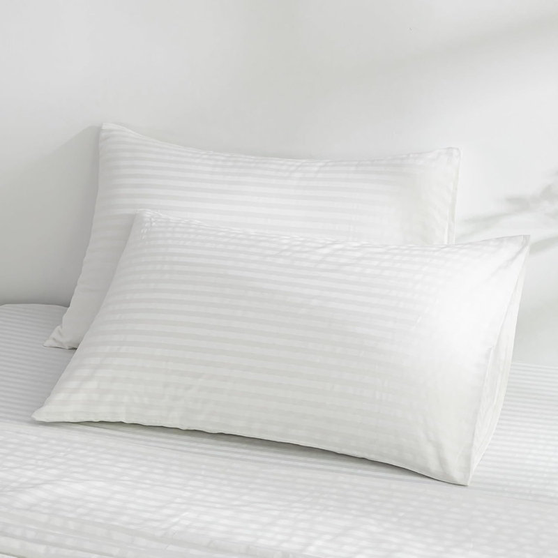 100% Egyptian-Quality Cotton Standard/Queen Size Pillow Cases Set Of 2-800 Thread Count Pillow Cover - Soft, Cooling Pillowcases Set Of 2 For Standard/Queen Pillows