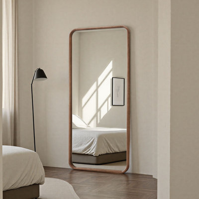 Solid Wood Rectangle Mirror