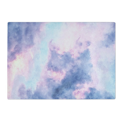 Tempered Glass the Purple Clouds Chopping Board