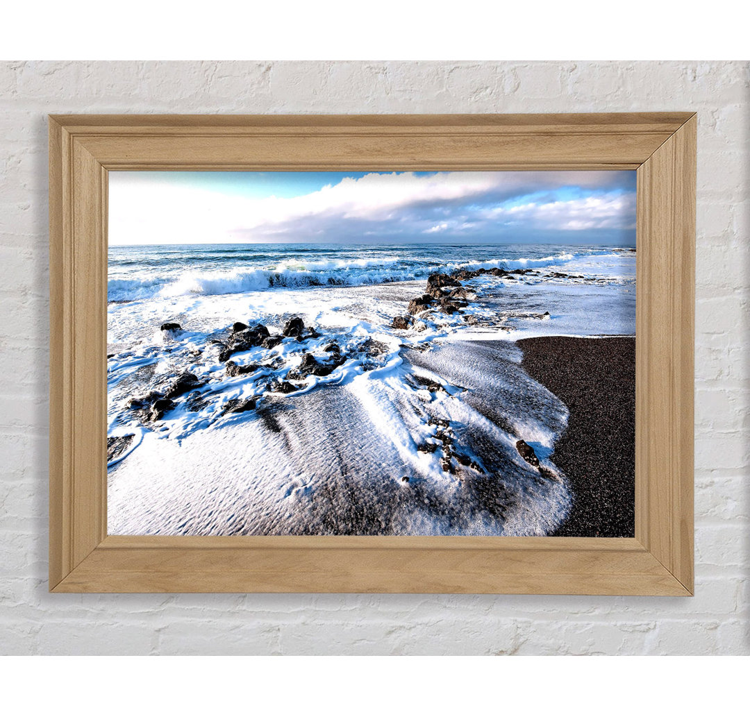 Waves Crashing On The Beach - Einzelne Bilderrahmen Kunstdrucke