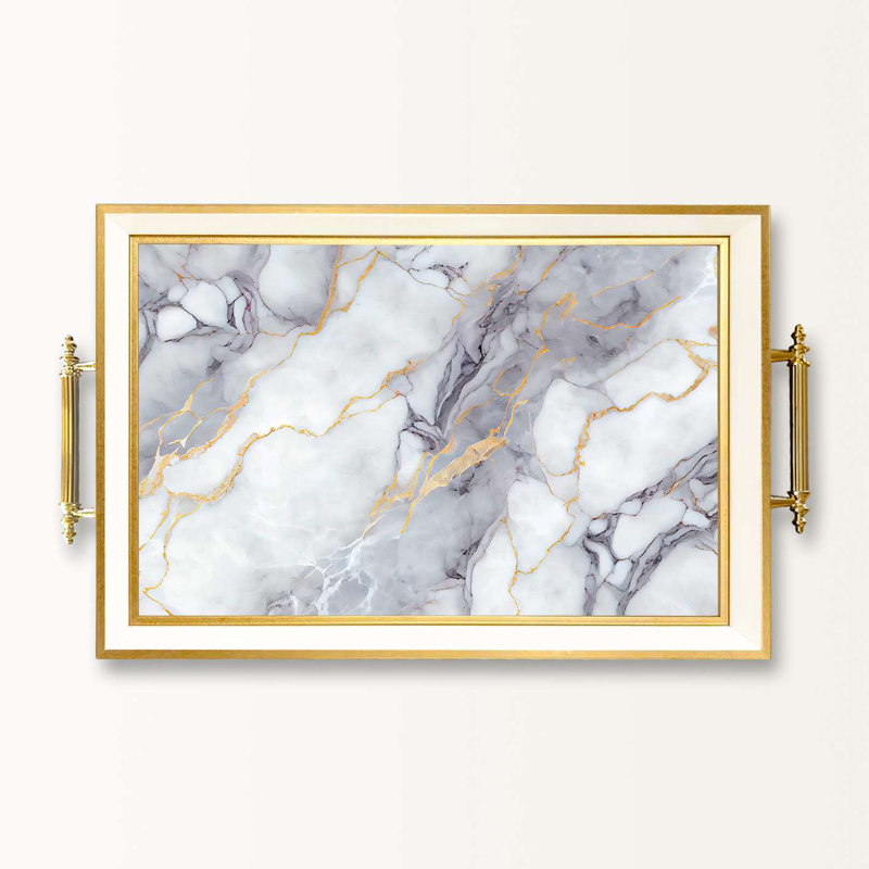 Élégant plateau de service en verre 19,7 x 11,4 x 1,4 pouces | 100% verre de haute qualité | Parfait pour recevoir et servir | Conception élégante et fonctionnelle pour la maison et les fêtes | Durable et facile à nettoyer