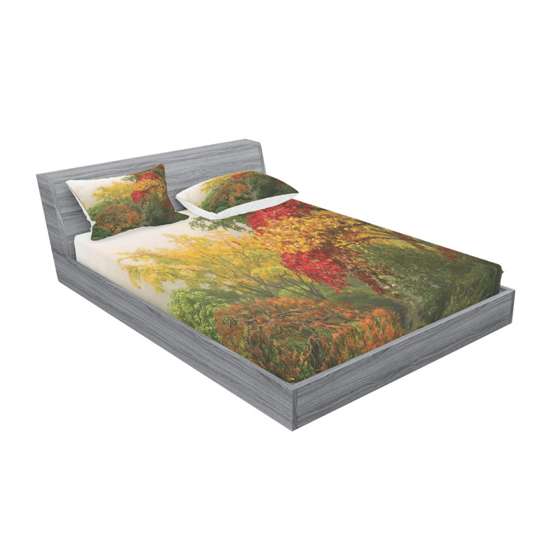 Microfiber Sheet Set, Queen Sheet Set with Fitted Sheet