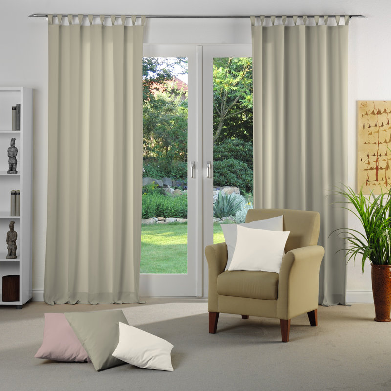 Curtain Panel Panel, Width 132 x Drop 245, Taupe