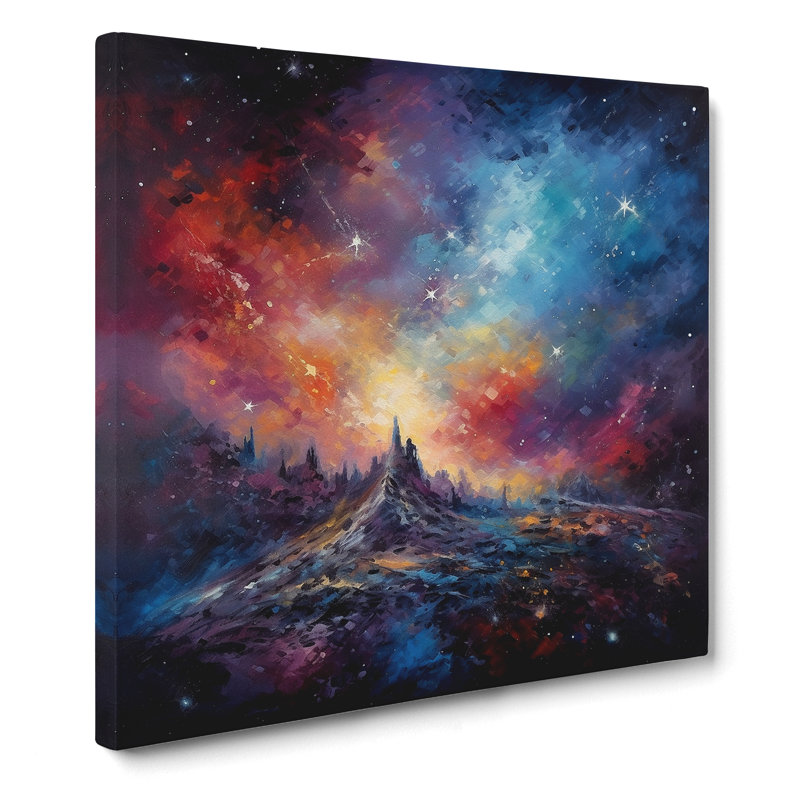 Galaxy Impressionism No.2 - Print, 50cm H x 50cm W x 3cm D