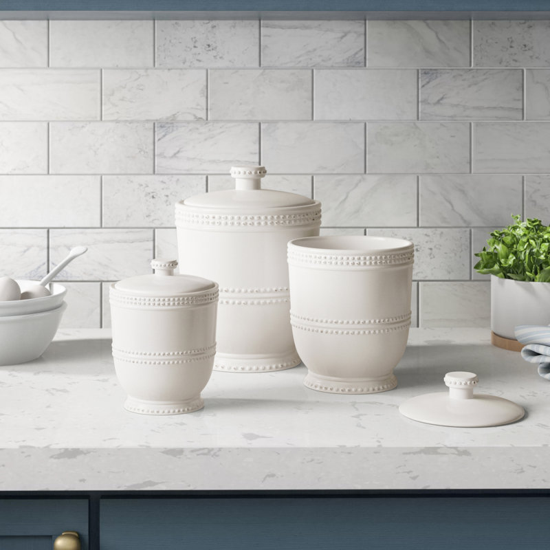 Ensemble de pots de cuisine Deckard, Blanc