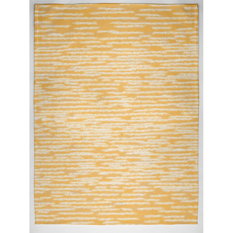 Brauer Plain Weave / Muslin Throw Blanket, Yellow