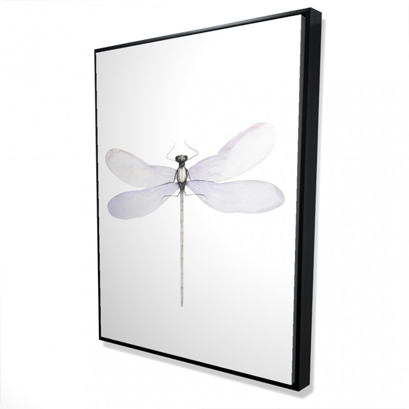 Delicate Dragonfly Print On Canvas