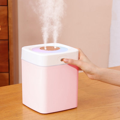 Home humidifier USB Humidifier With Light ,Quiet Cool Mist Humidifier For Bedroom And Office ,Plants, Easy To Clean