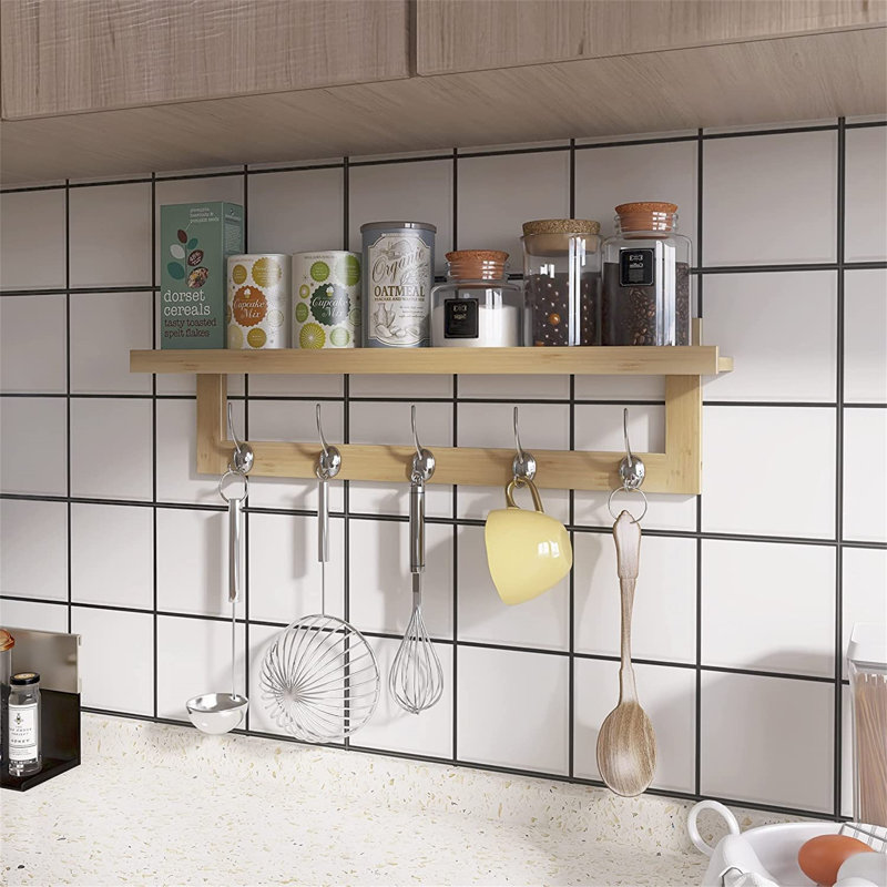 5 - Hook Coat Rack, Beige