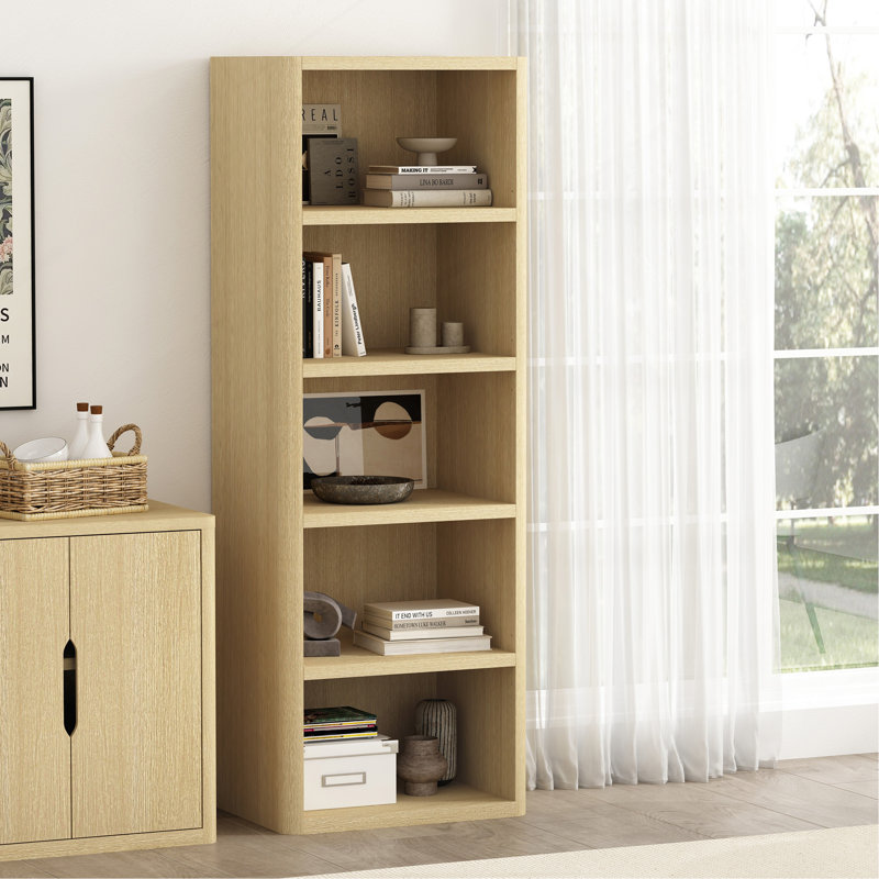 Bibliothèque ouverte en chêne naturel, Chêne