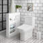 Toilette carrée une pièce à double chasse 1,1 / 1,6 gallon Carre-63681520