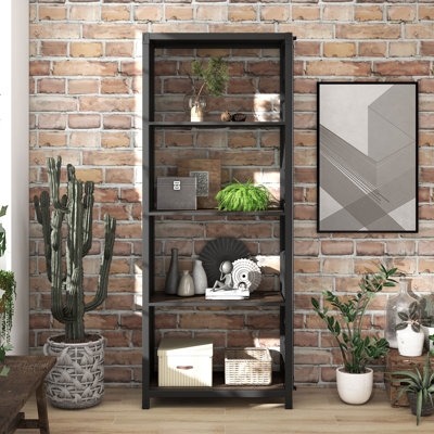 Shant 64.4"H Steel Standard Bookcase