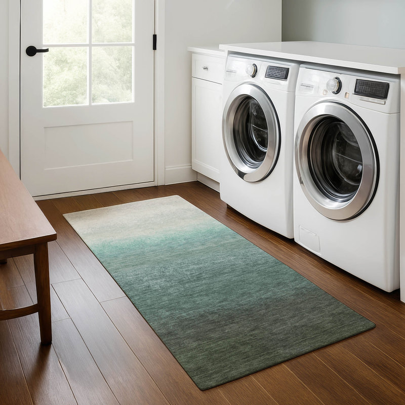 Premium Machine Washable Ariel Ombre Rug, Runner 2'3" x 7'6"
