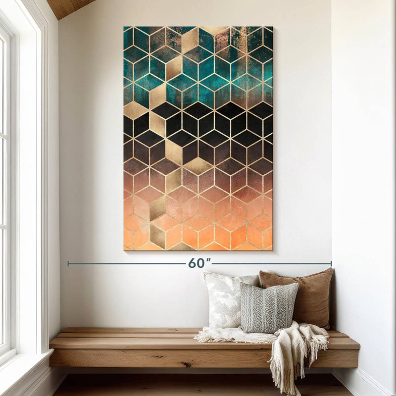 Avery Ombre Dream Cubes, 51" H x 34" W