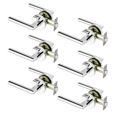 Brio Privacy Door Lever Modern Concealed Design For (Bed & Bath) – Sleek Minimalist Style in Chrome