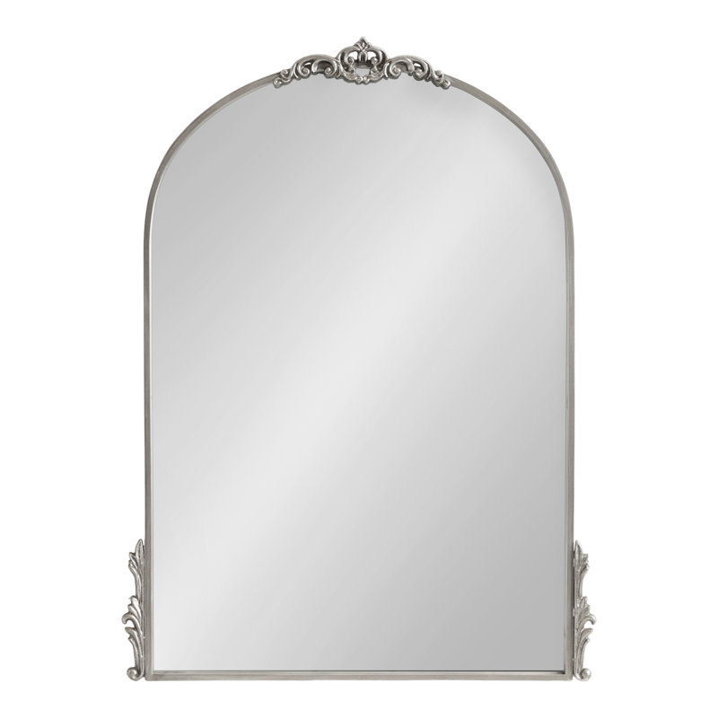 Christany Metal Mirror, Silver, 32.5" x 24.5"