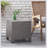PUERTA ACCENT TABLE Polyethylene Rattan Cube Shape No Assembly 18.00” W x 18.00” D x 18.00” H